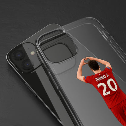 Diogo Jota Forever Liverpool Custom Clear Phone Case