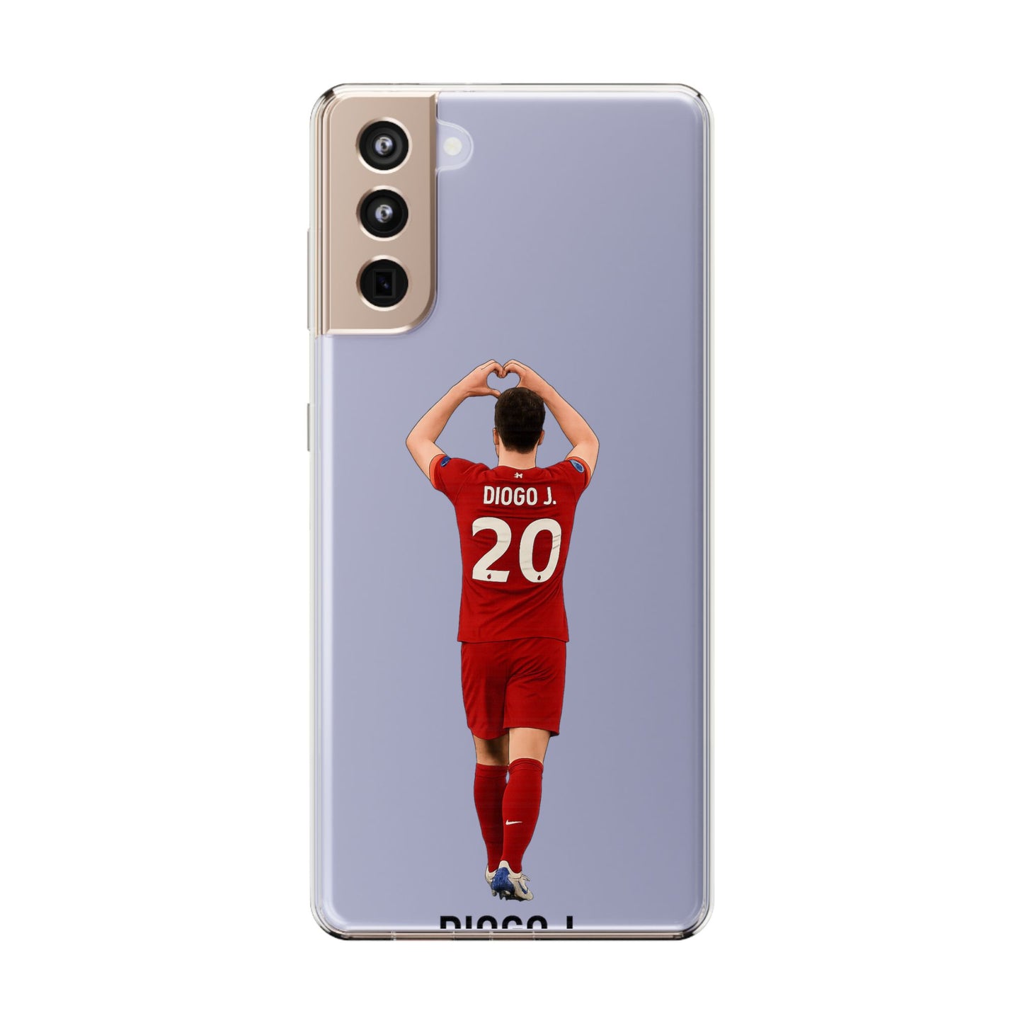 Diogo Jota Forever Liverpool Custom Clear Phone Case