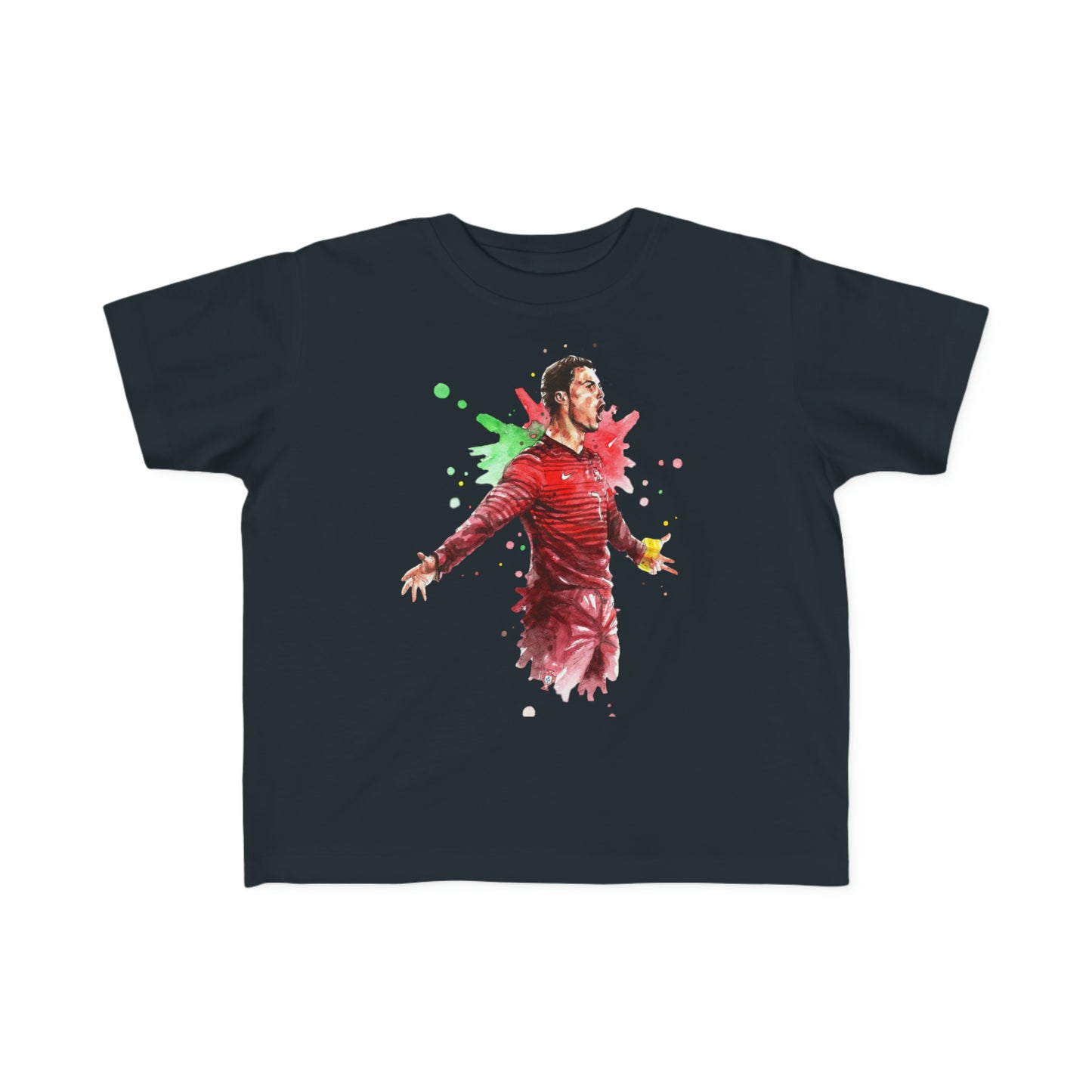 Ronaldo Portugal Vintage Toddler's Fine Jersey Tee