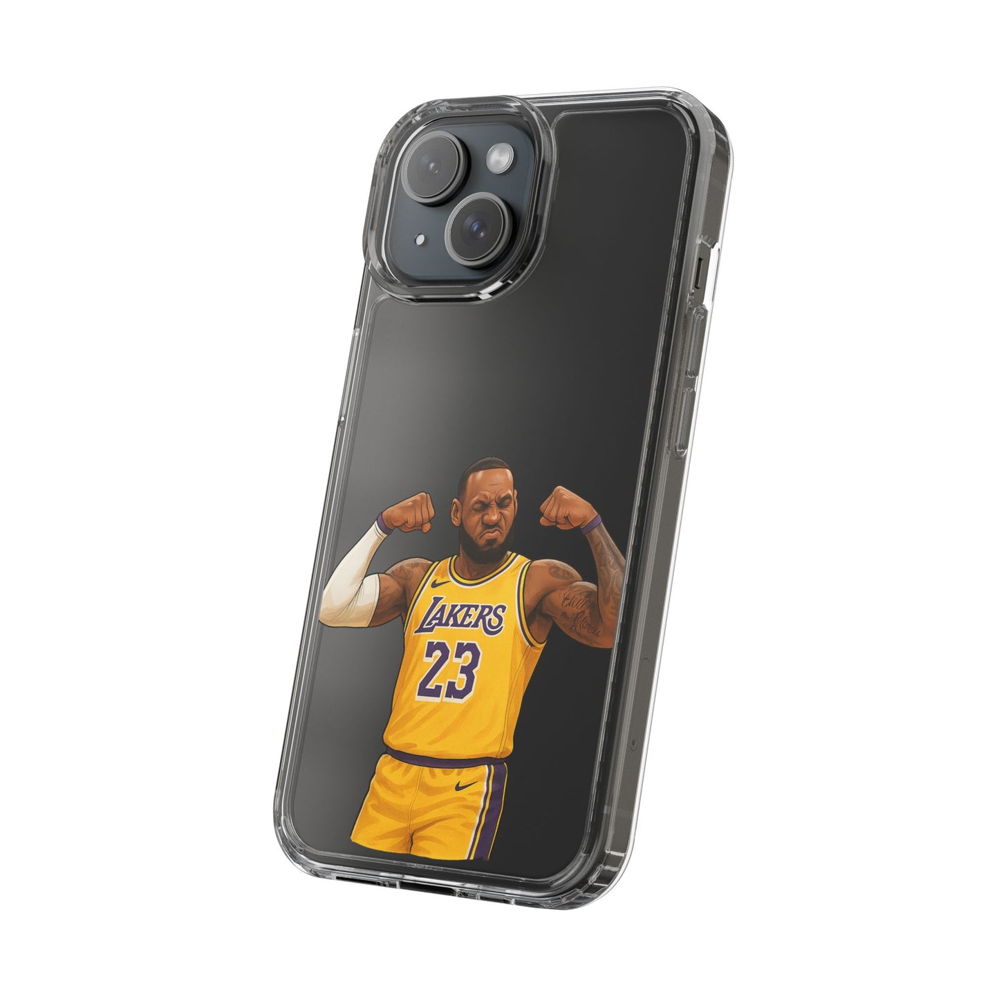 LeBron James Clear Phone Case - Basketball Lover Gift, Trendy iPhone Accessory, Sports Fan Case, Unique Cell Cover, NBA Gift Idea