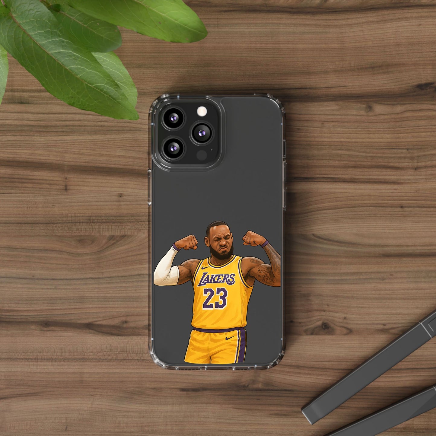 LeBron James Clear Phone Case - Basketball Lover Gift, Trendy iPhone Accessory, Sports Fan Case, Unique Cell Cover, NBA Gift Idea