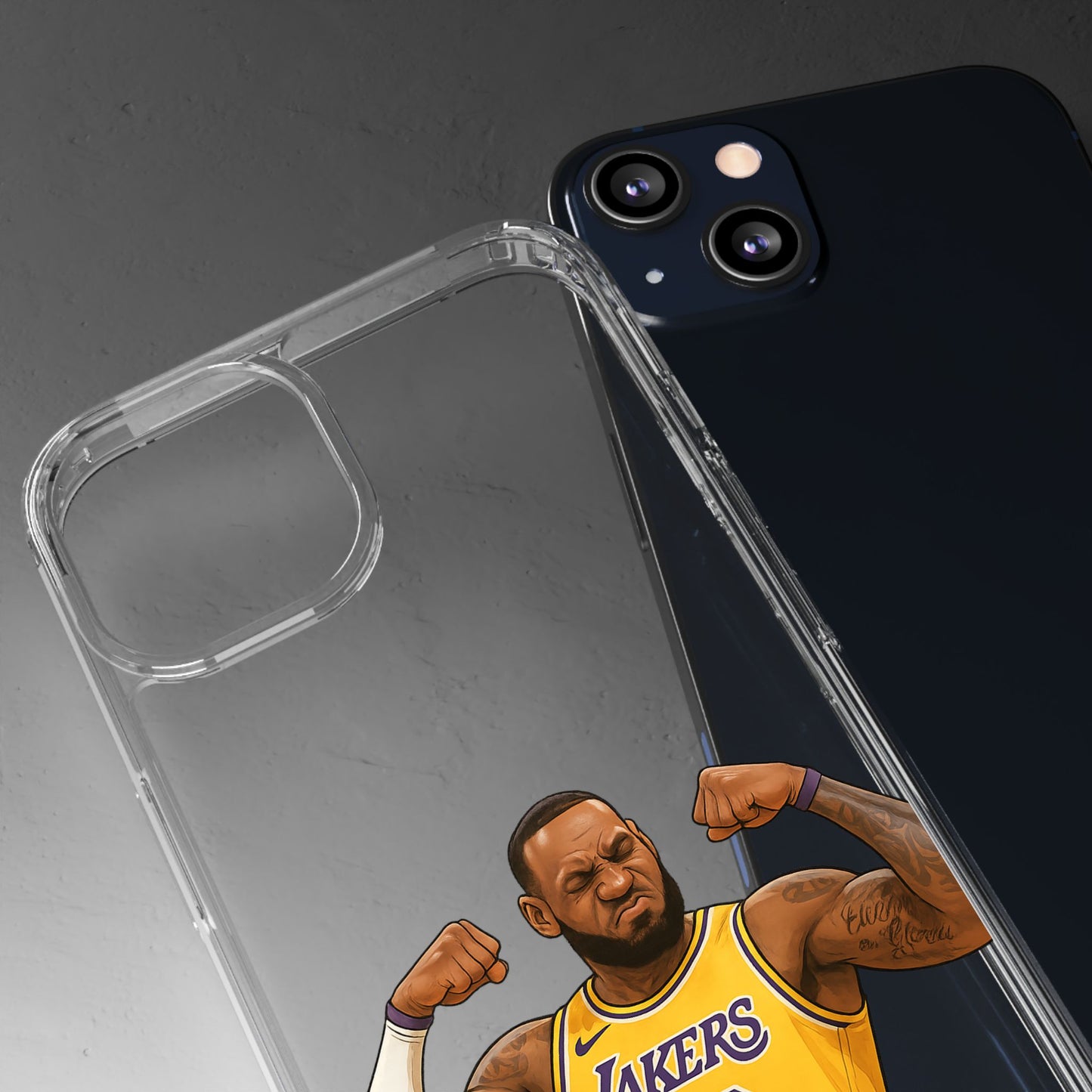 LeBron James Clear Phone Case - Basketball Lover Gift, Trendy iPhone Accessory, Sports Fan Case, Unique Cell Cover, NBA Gift Idea