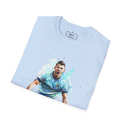 Man City Aguero Vintage Unisex Softstyle T-Shirt