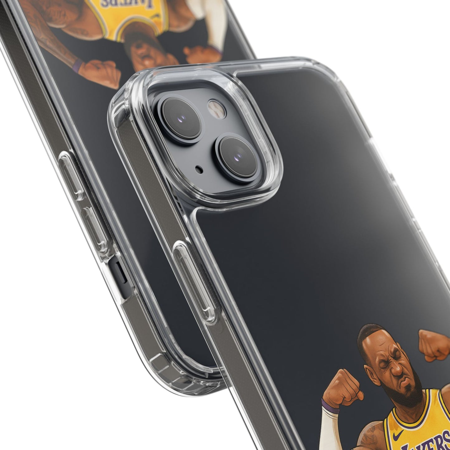 LeBron James Clear Phone Case - Basketball Lover Gift, Trendy iPhone Accessory, Sports Fan Case, Unique Cell Cover, NBA Gift Idea
