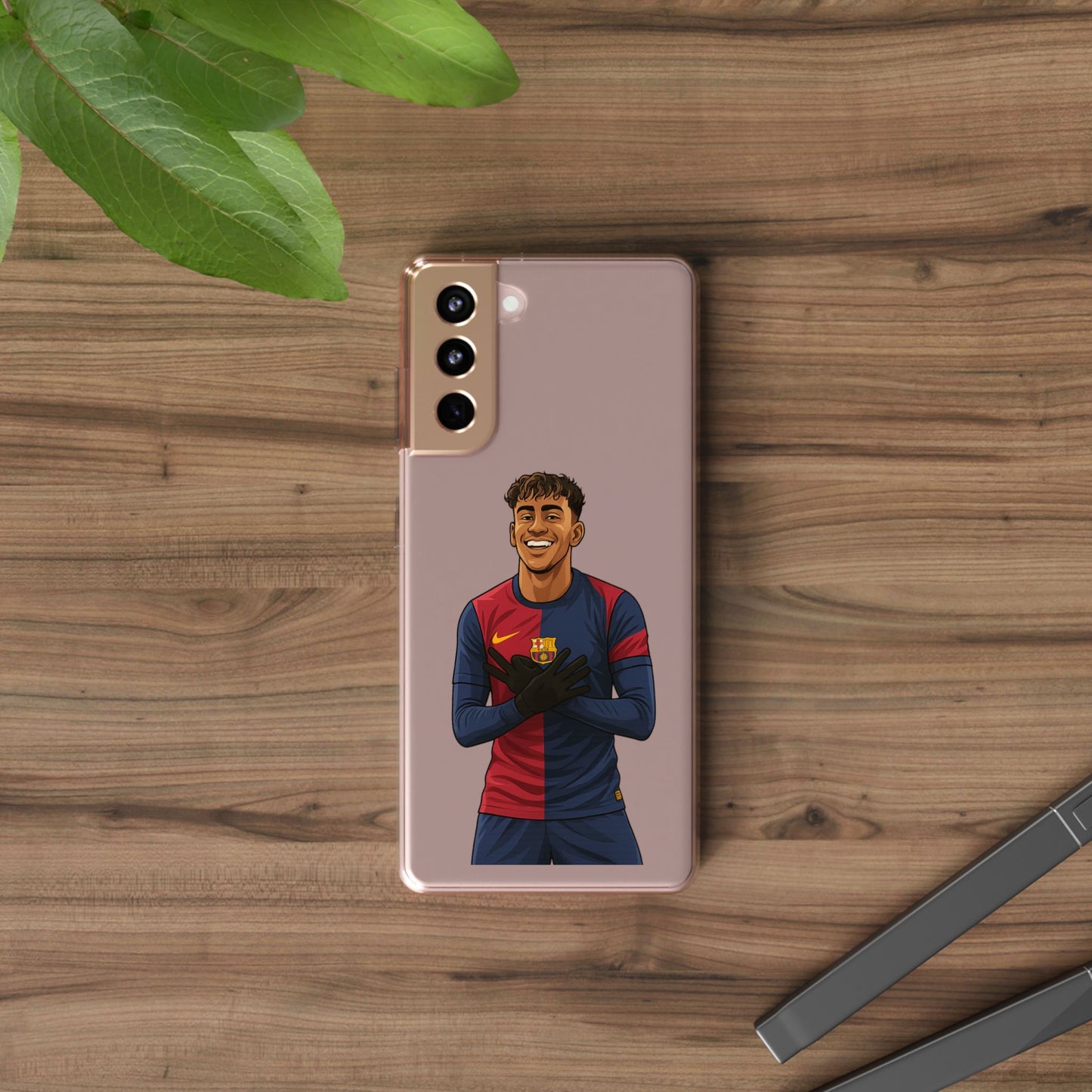 Lamine Yamal Barca Boy Clear Phone Case