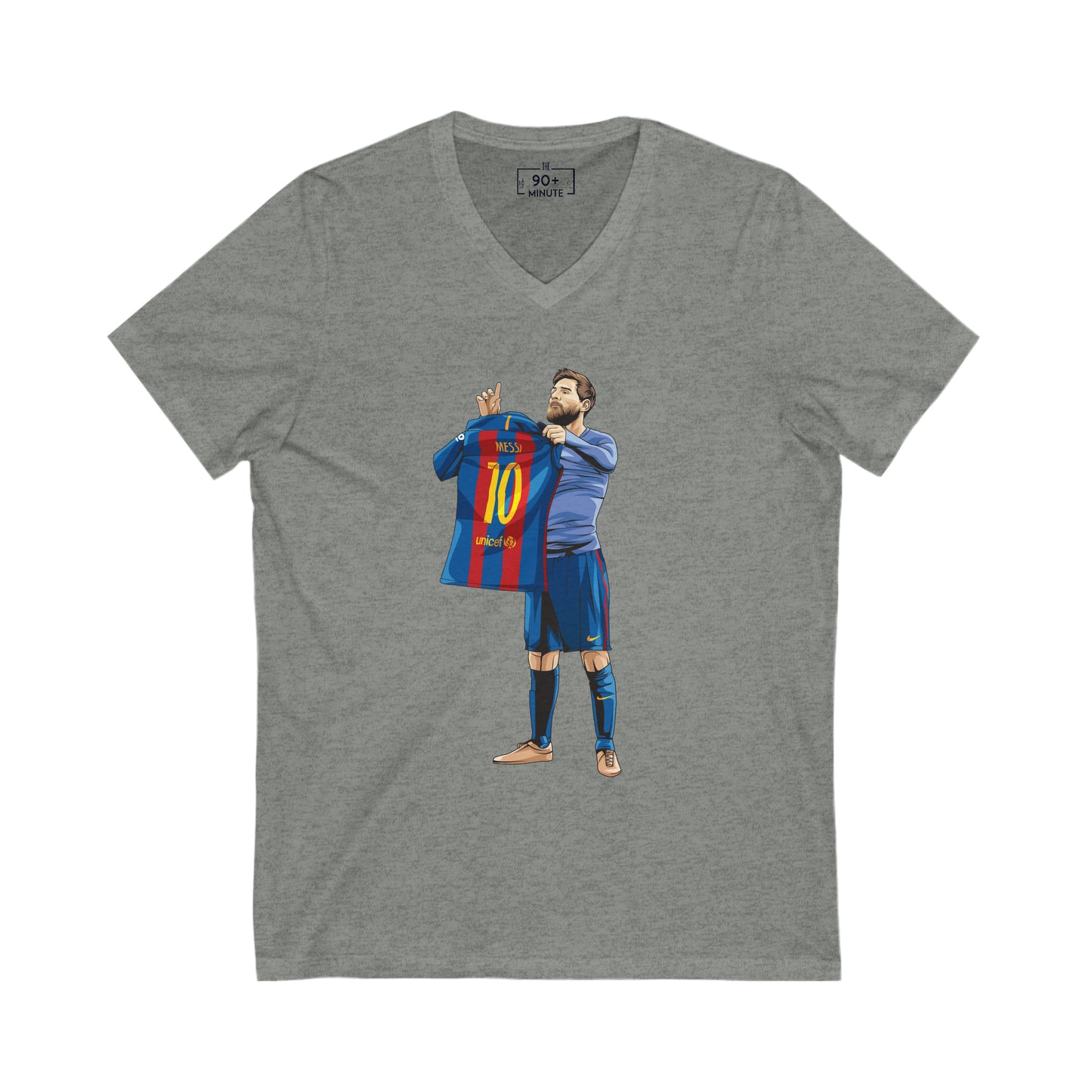 El Clasico Iconic Messi Celebration Unisex Jersey Short Sleeve V-Neck Tee