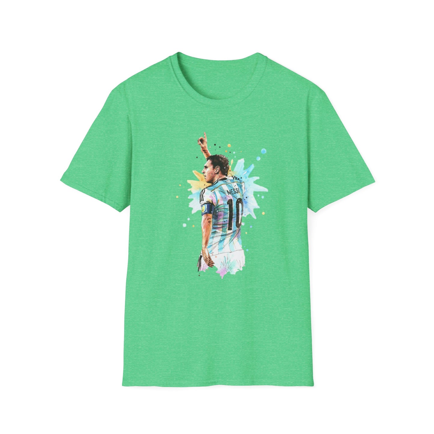 Lionel Messi Argentina Captain Vintage Unisex Softstyle T-Shirt