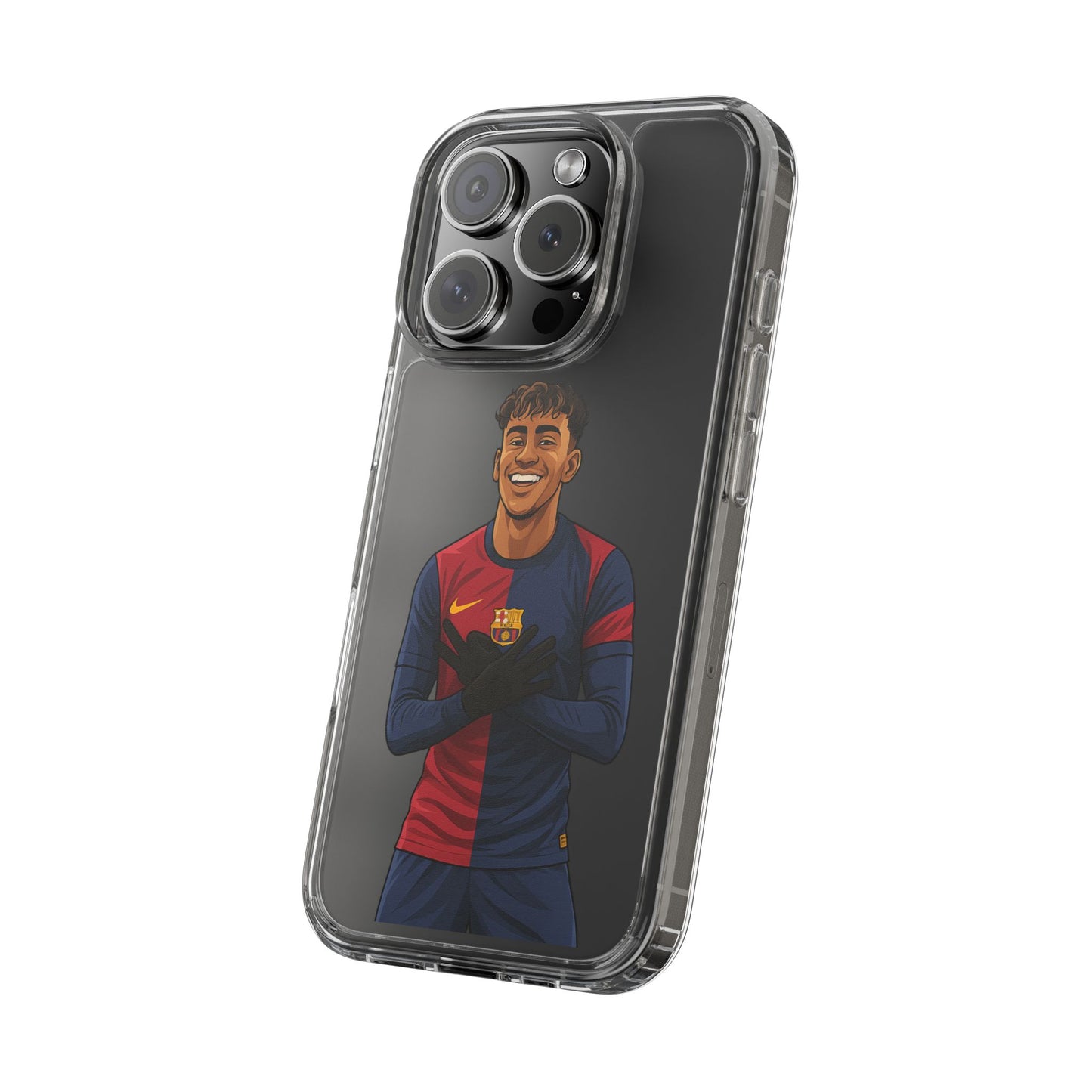 Lamine Yamal Barca Boy Clear Phone Case