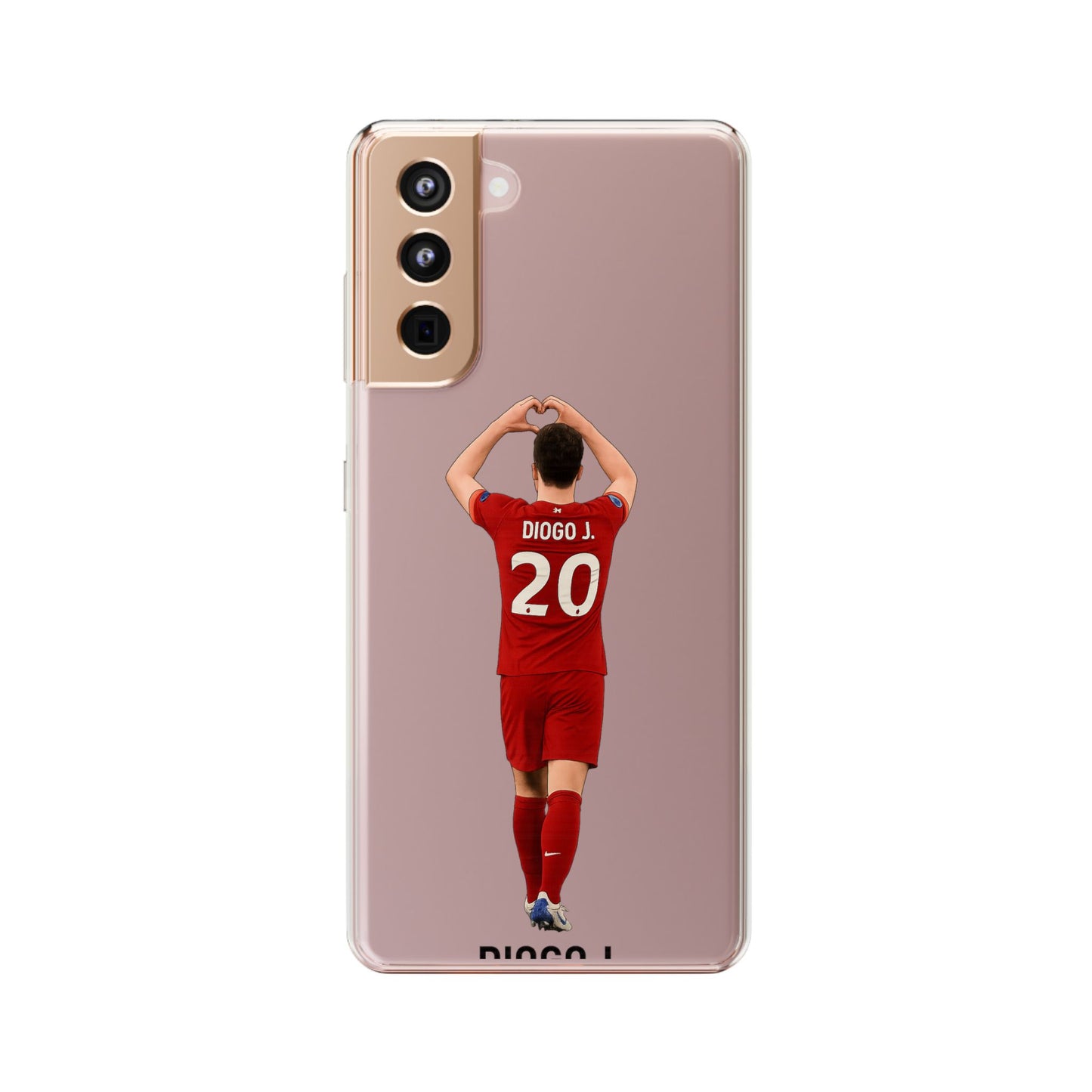 Diogo Jota Forever Liverpool Custom Clear Phone Case