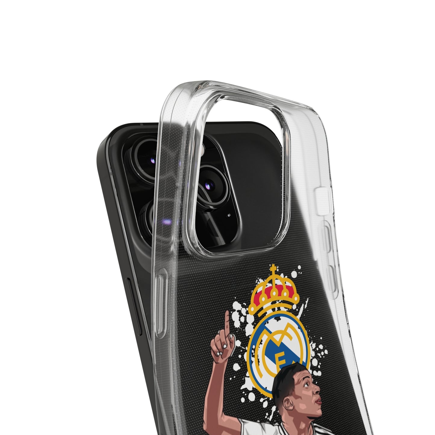 Mbappe Real Madrid Clear Silicone Phone Cases