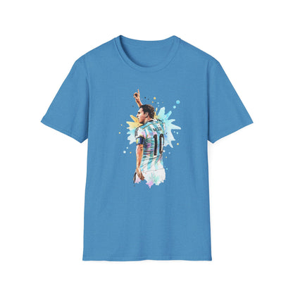 Lionel Messi Argentina Captain Vintage Unisex Softstyle T-Shirt
