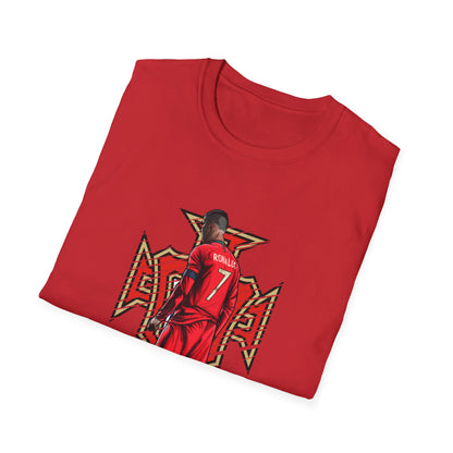 CR7 Free Kick Pose Portugal Logo Unisex Softstyle T-Shirt