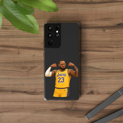 LeBron James Clear Phone Case - Basketball Lover Gift, Trendy iPhone Accessory, Sports Fan Case, Unique Cell Cover, NBA Gift Idea