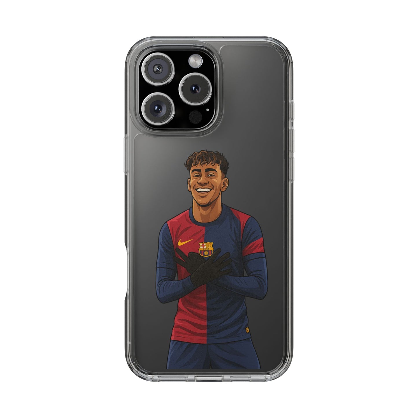 Lamine Yamal Barca Boy Clear Phone Case