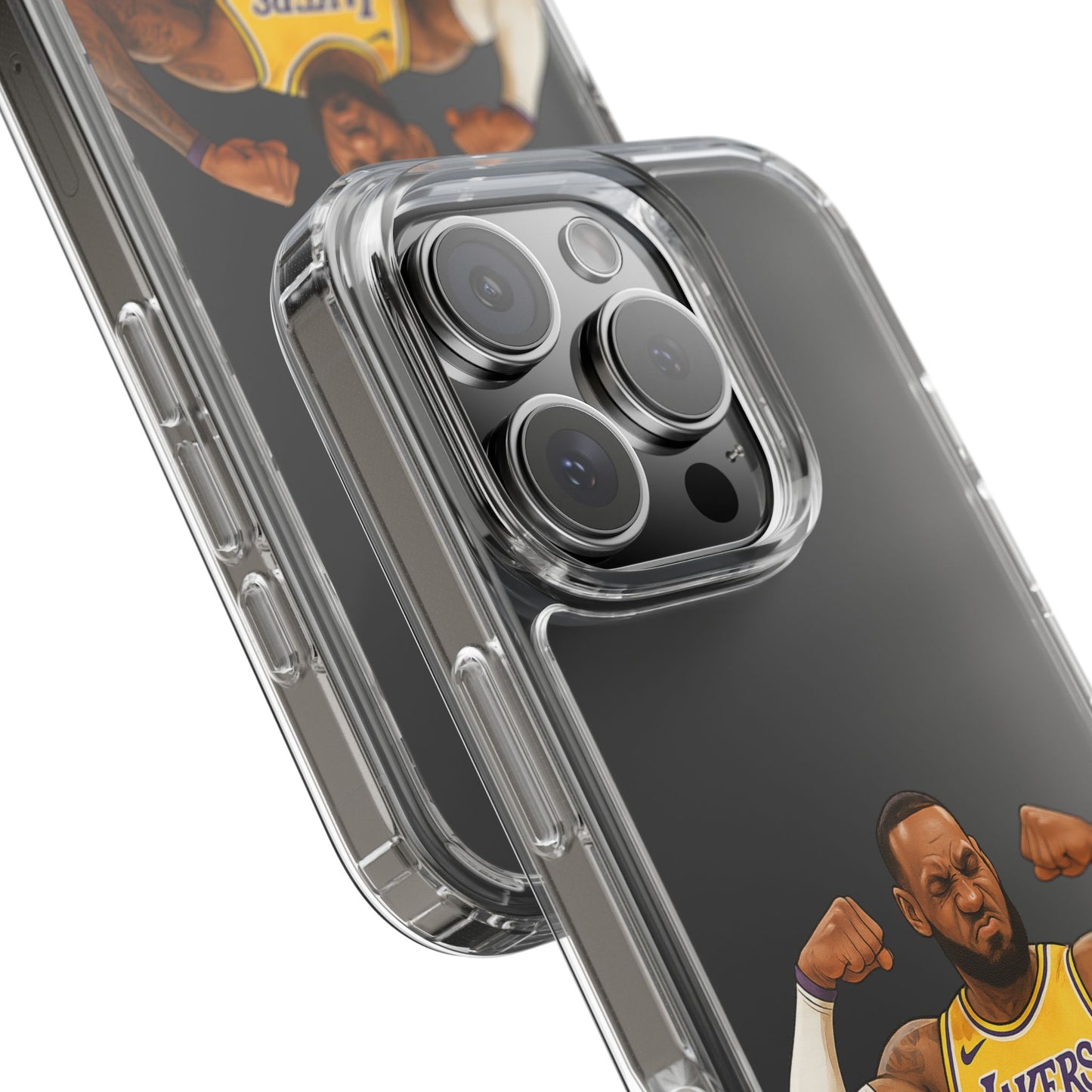 LeBron James Clear Phone Case - Basketball Lover Gift, Trendy iPhone Accessory, Sports Fan Case, Unique Cell Cover, NBA Gift Idea