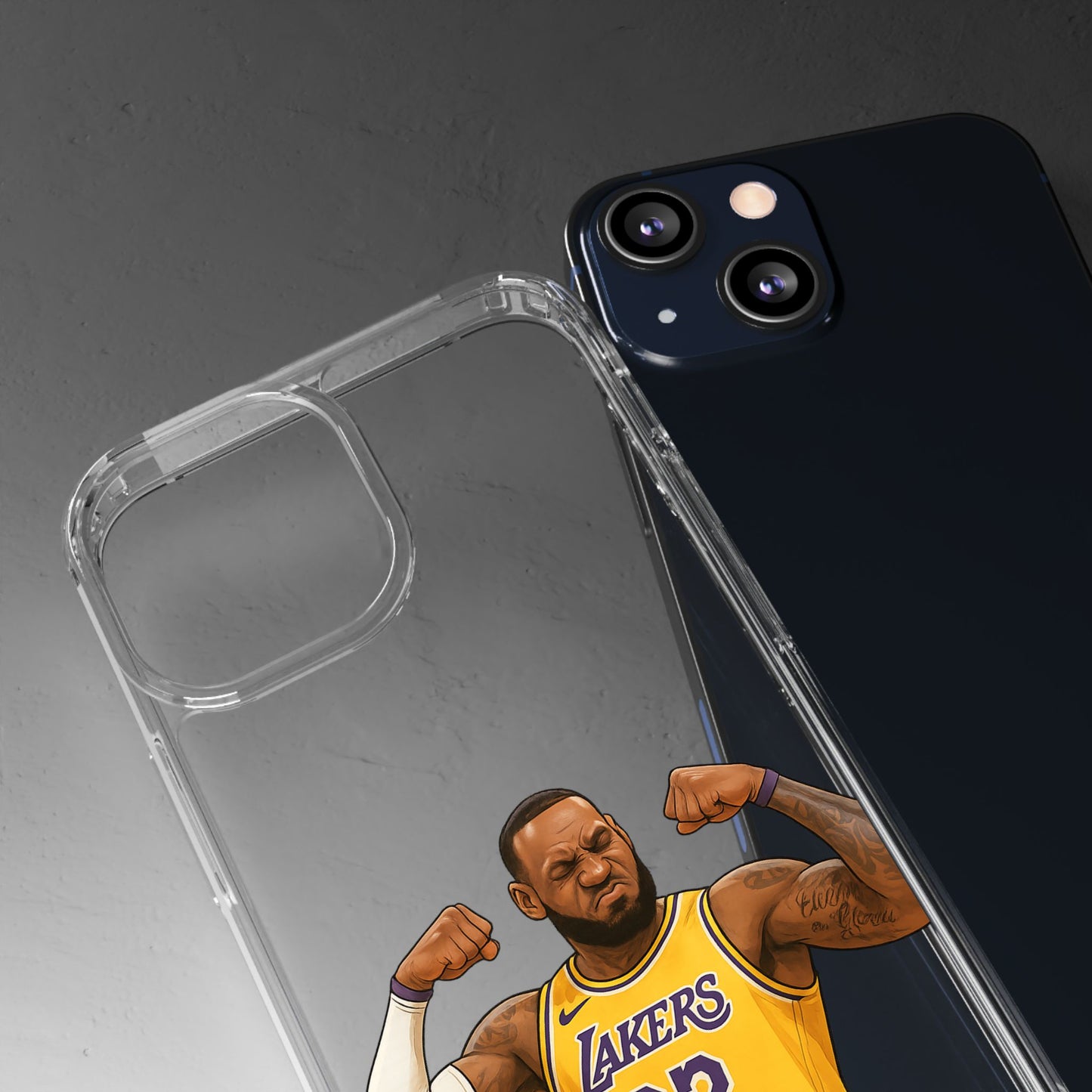 LeBron James Clear Phone Case - Basketball Lover Gift, Trendy iPhone Accessory, Sports Fan Case, Unique Cell Cover, NBA Gift Idea