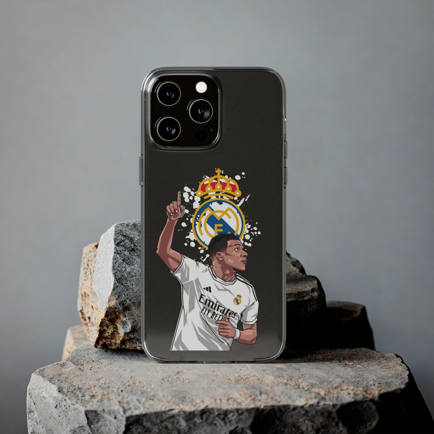 Mbappe Real Madrid Clear Silicone Phone Cases