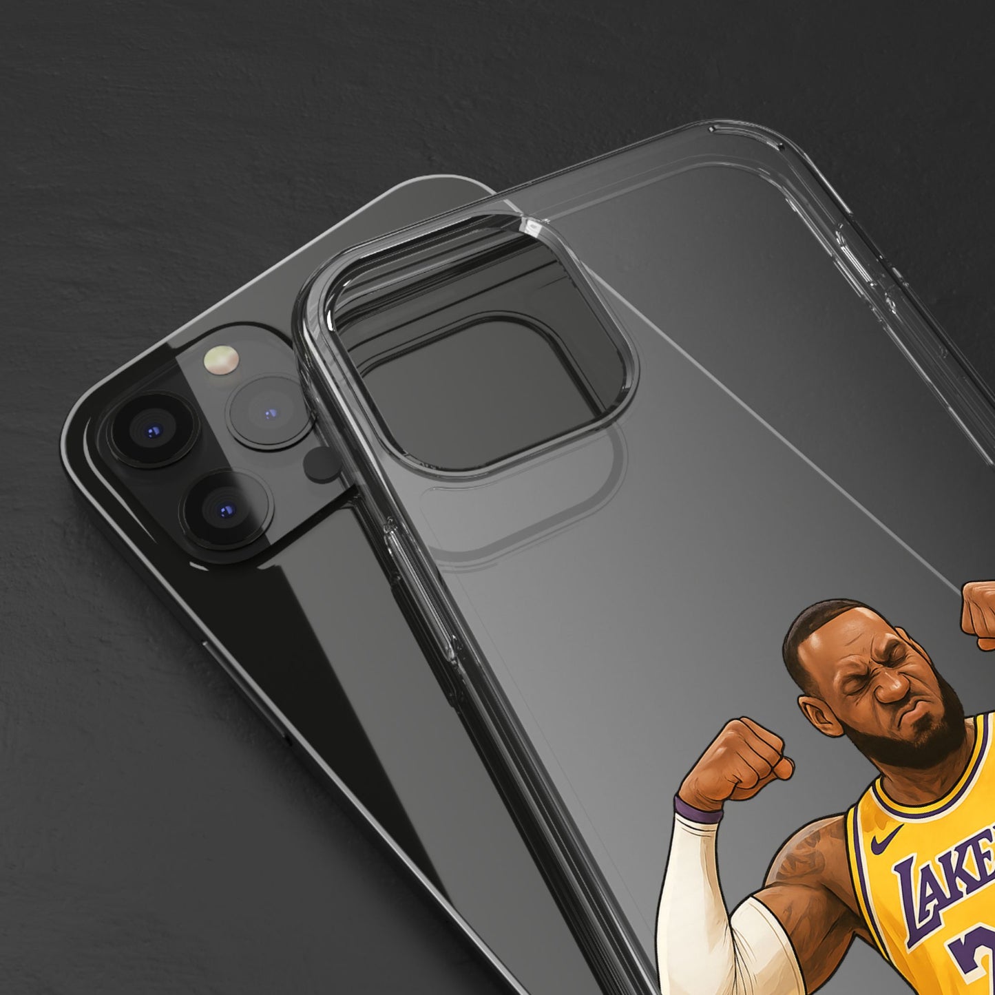 LeBron James Clear Phone Case - Basketball Lover Gift, Trendy iPhone Accessory, Sports Fan Case, Unique Cell Cover, NBA Gift Idea