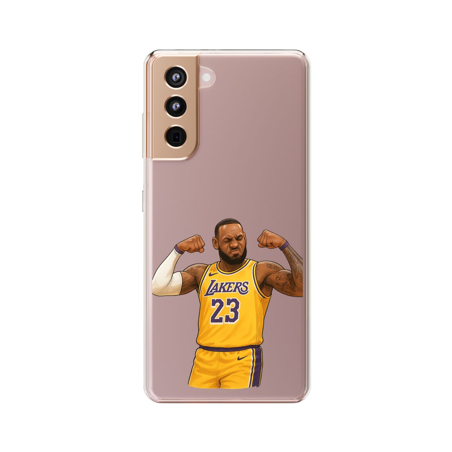 LeBron James Clear Phone Case - Basketball Lover Gift, Trendy iPhone Accessory, Sports Fan Case, Unique Cell Cover, NBA Gift Idea