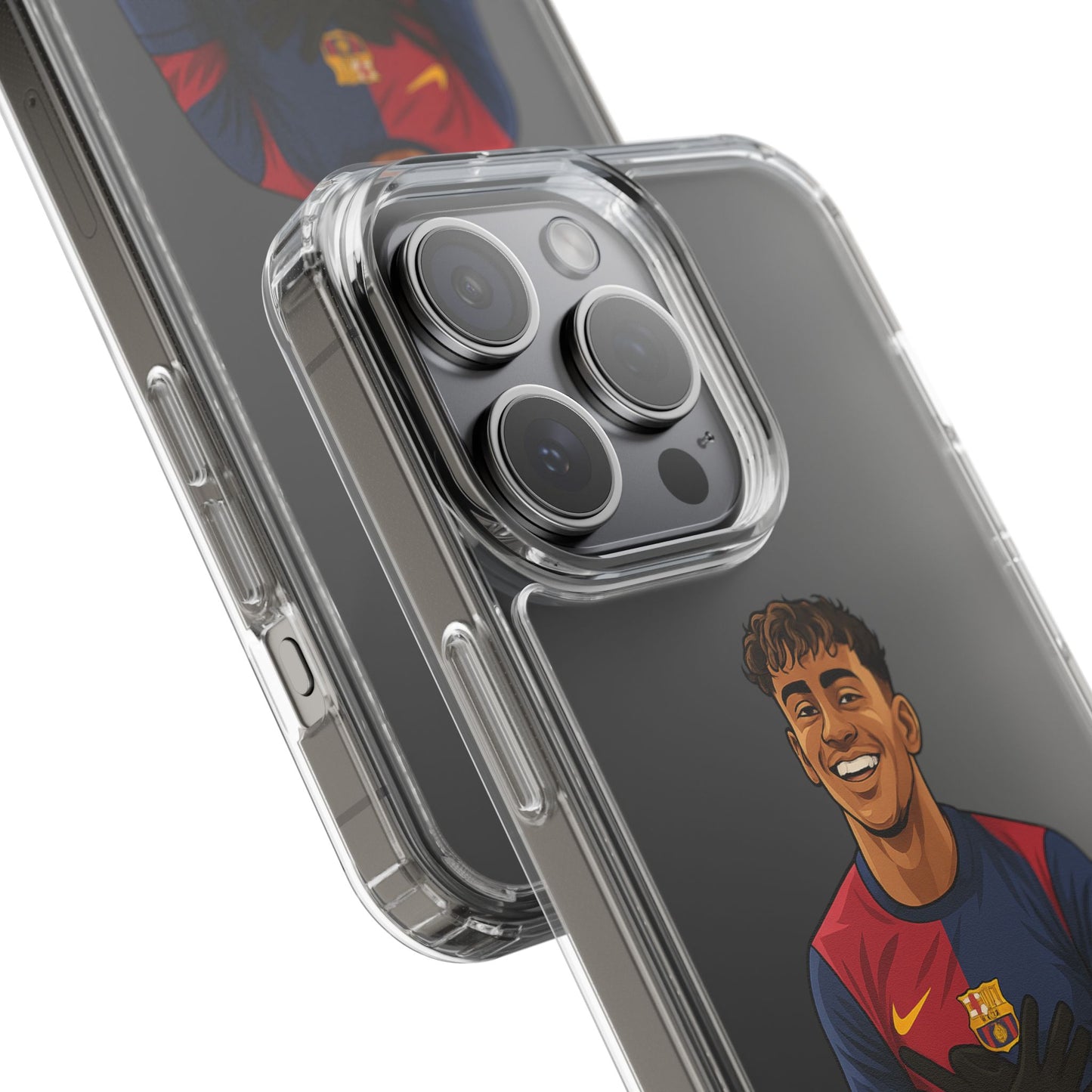 Lamine Yamal Barca Boy Clear Phone Case