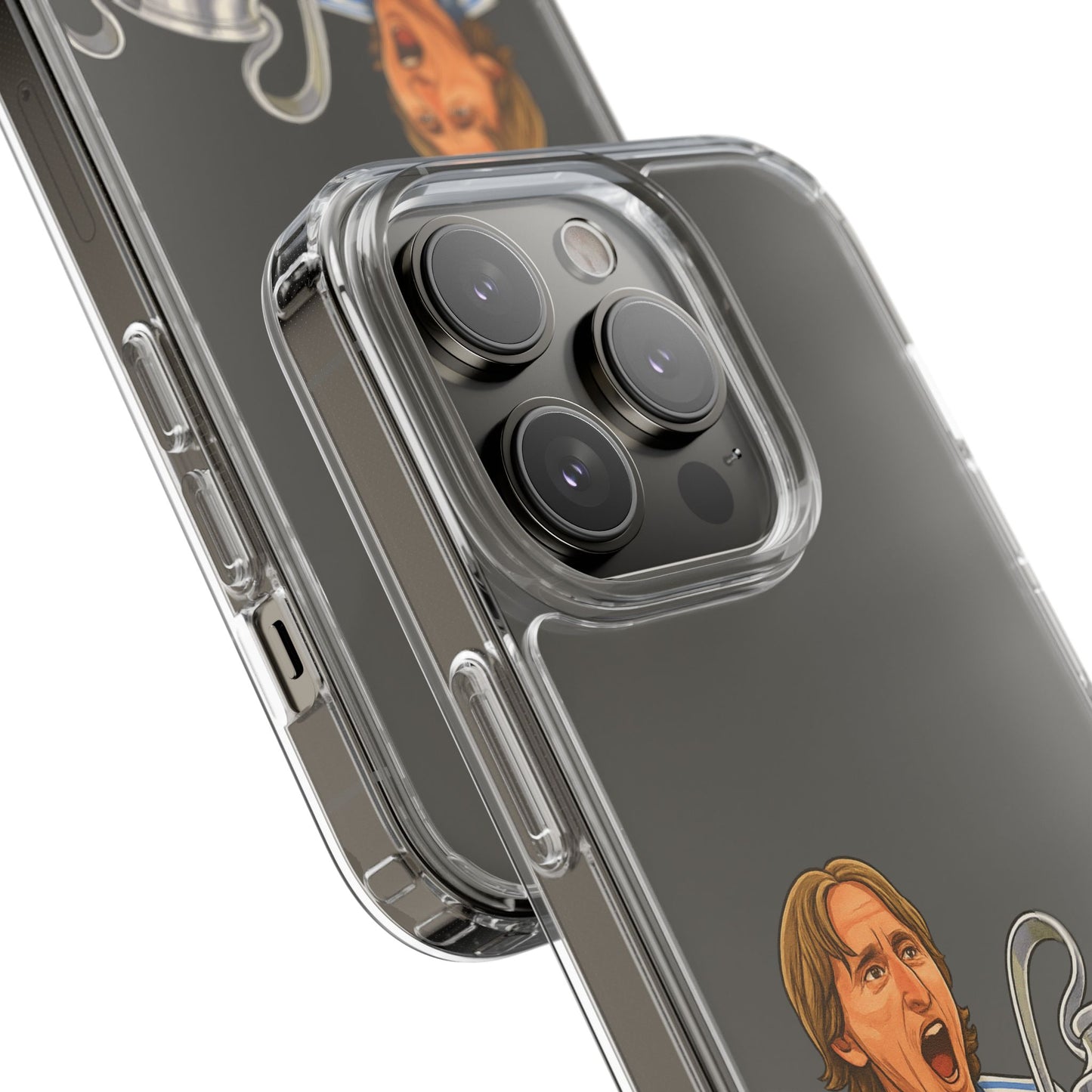 Modric Phone Case featuring Champions Celebrations, Clear Case, Soccer Fan Gear, Unique Gift for Sports Lovers, Customizable Design
