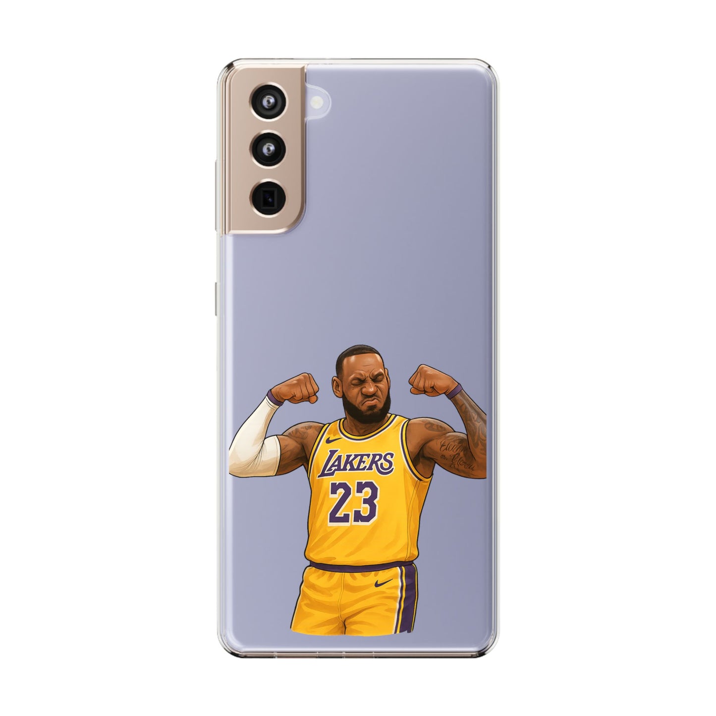LeBron James Clear Phone Case - Basketball Lover Gift, Trendy iPhone Accessory, Sports Fan Case, Unique Cell Cover, NBA Gift Idea