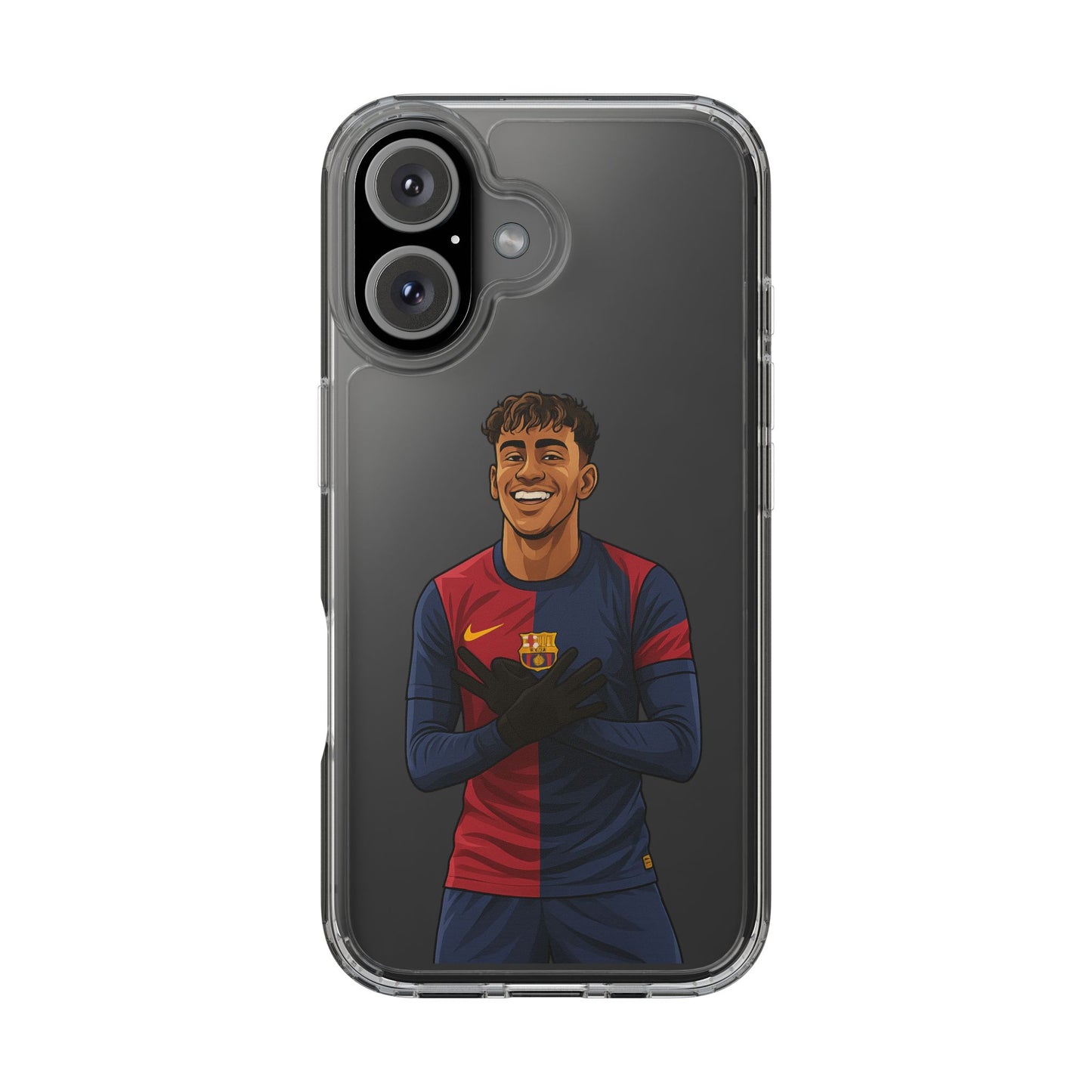 Lamine Yamal Barca Boy Clear Phone Case