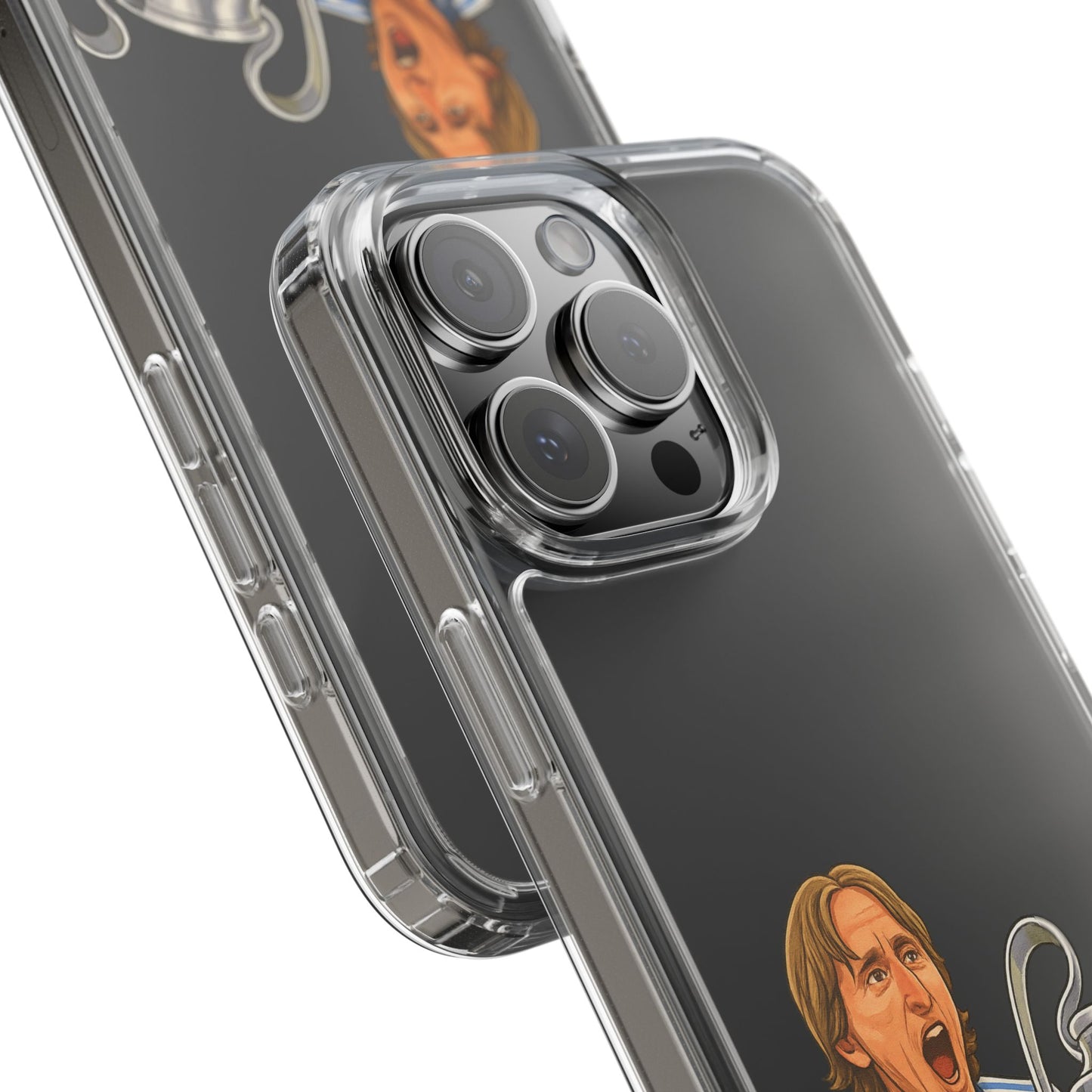 Modric Phone Case featuring Champions Celebrations, Clear Case, Soccer Fan Gear, Unique Gift for Sports Lovers, Customizable Design