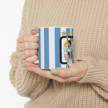 Lionel Messi Argentina Captain Vintage Ceramic Mug 11oz