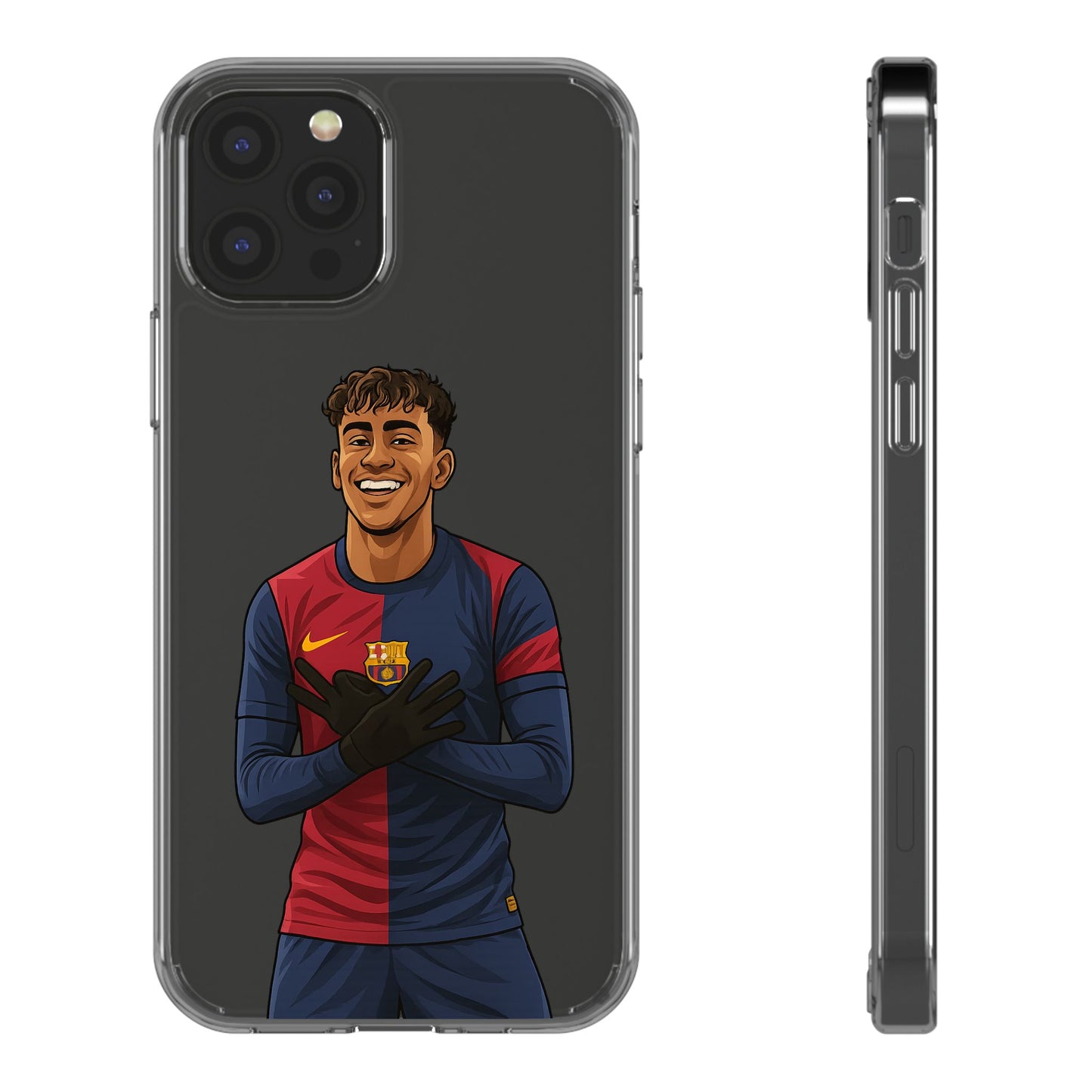Lamine Yamal Barca Boy Clear Phone Case