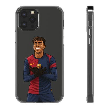 Lamine Yamal Barca Boy Clear Phone Case