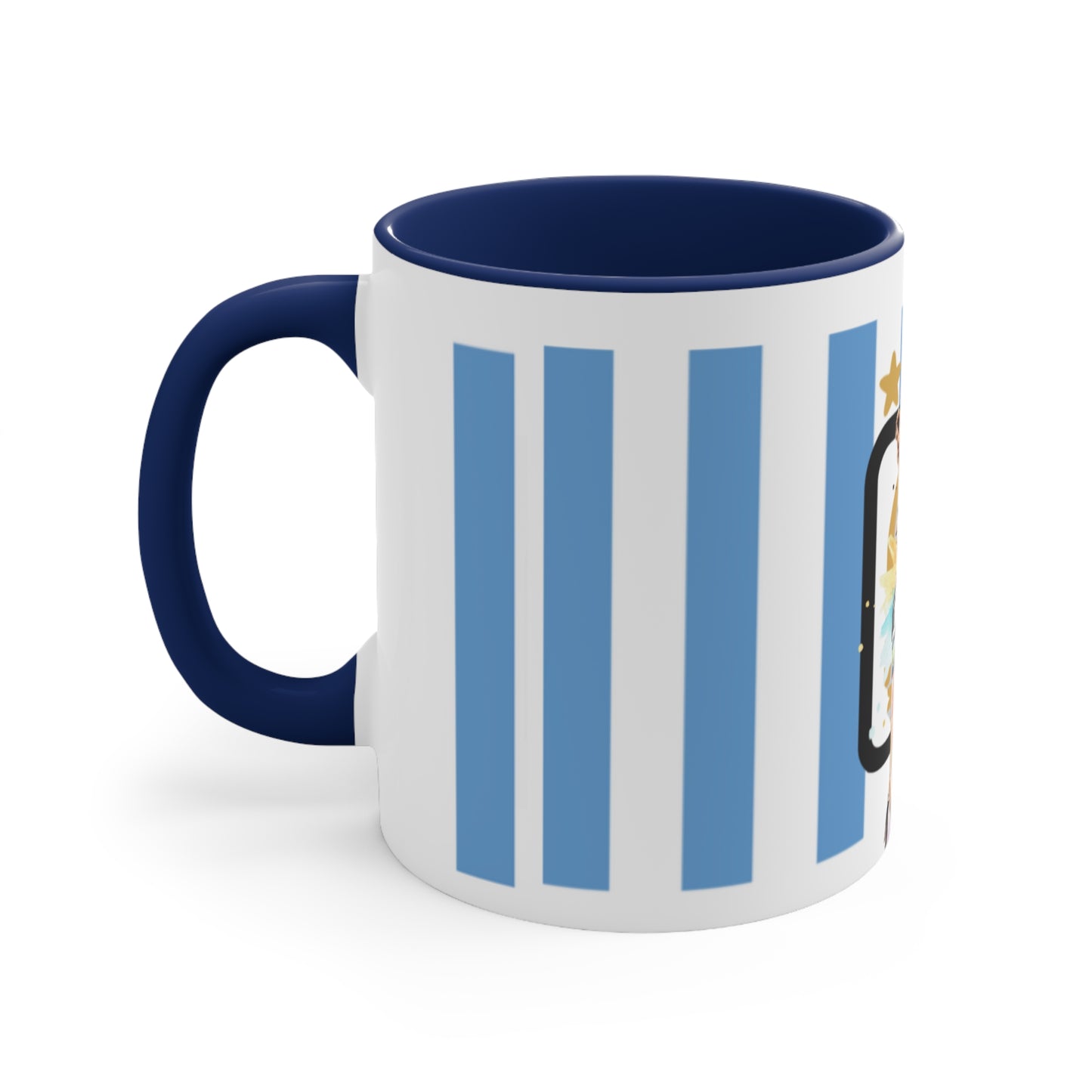 Lionel Messi Argentina Captain Vintage Accent Coffee Mug, 11oz