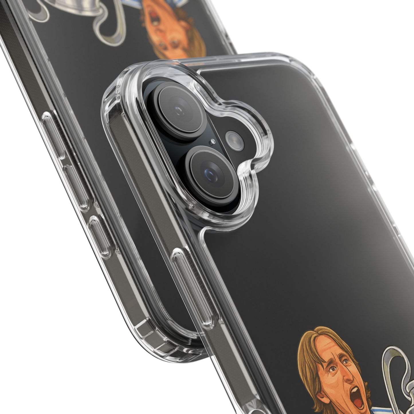 Modric Phone Case featuring Champions Celebrations, Clear Case, Soccer Fan Gear, Unique Gift for Sports Lovers, Customizable Design