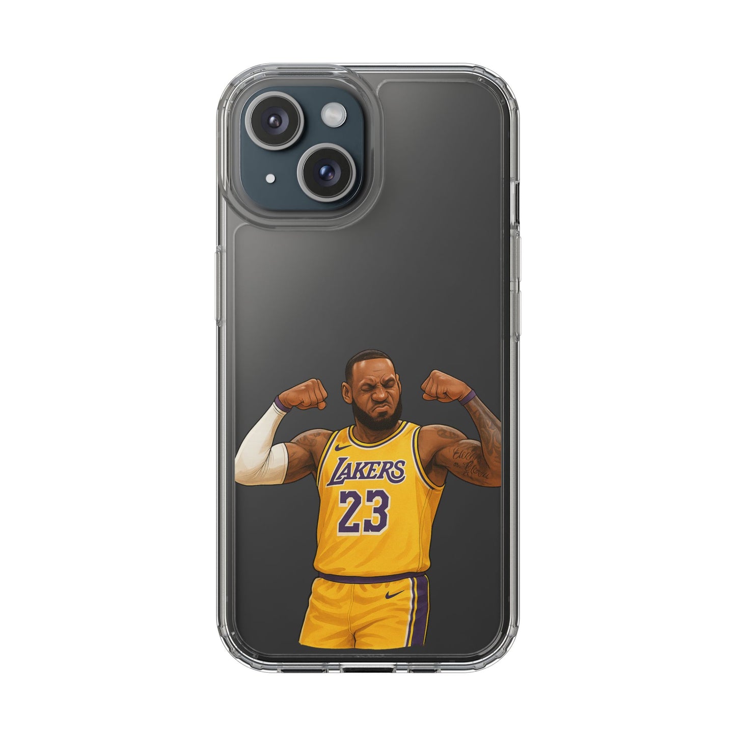 LeBron James Clear Phone Case - Basketball Lover Gift, Trendy iPhone Accessory, Sports Fan Case, Unique Cell Cover, NBA Gift Idea