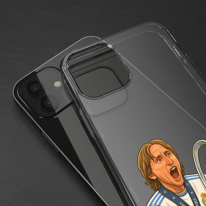 Modric Phone Case featuring Champions Celebrations, Clear Case, Soccer Fan Gear, Unique Gift for Sports Lovers, Customizable Design