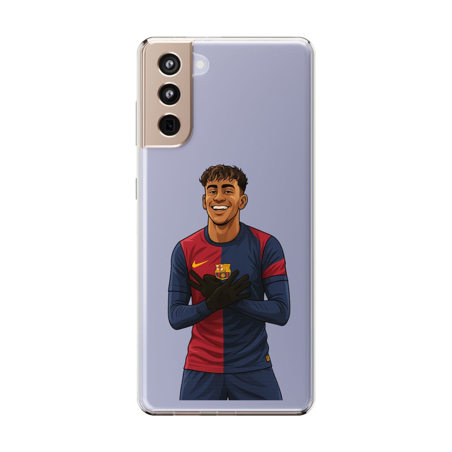 Lamine Yamal Barca Boy Clear Phone Case