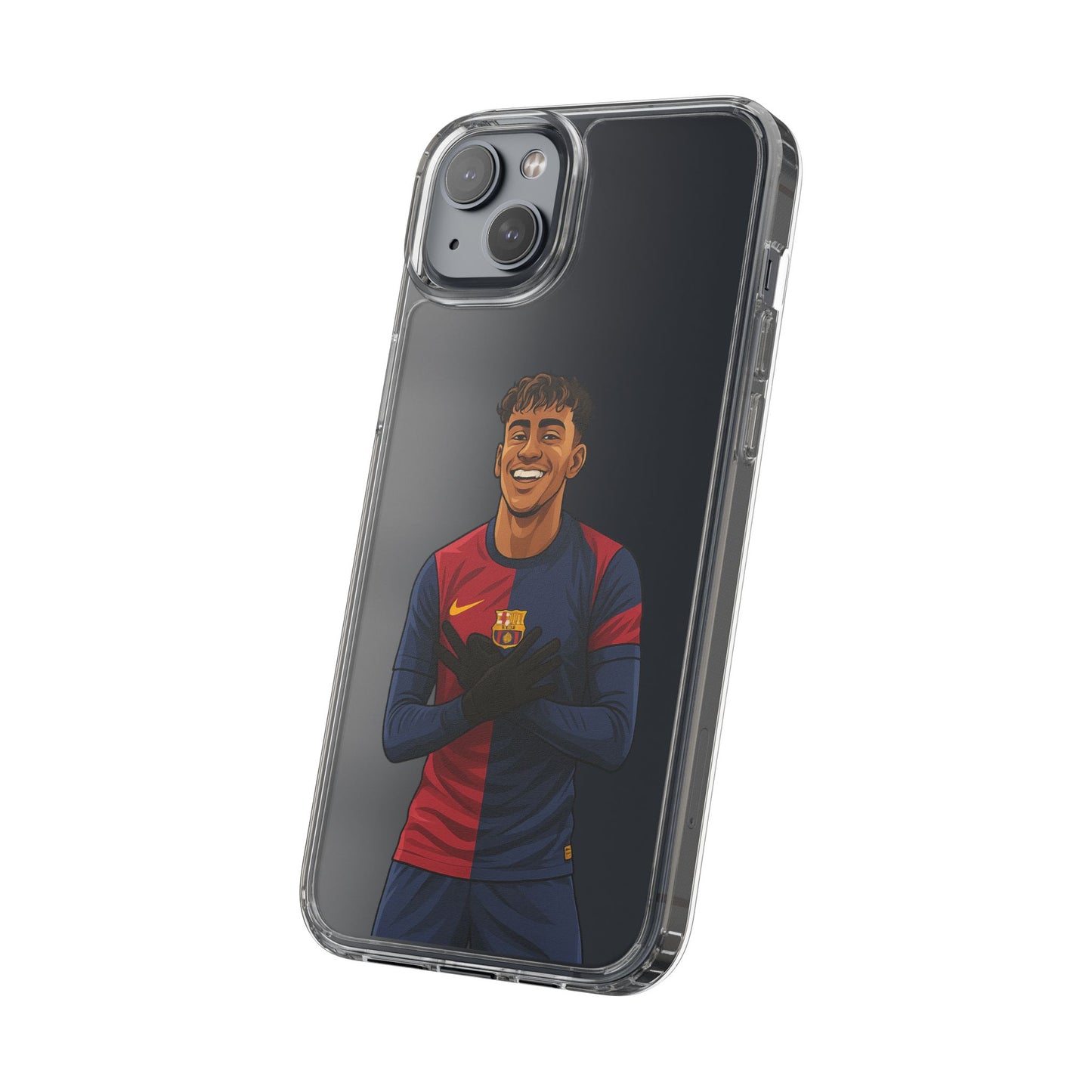 Lamine Yamal Barca Boy Clear Phone Case