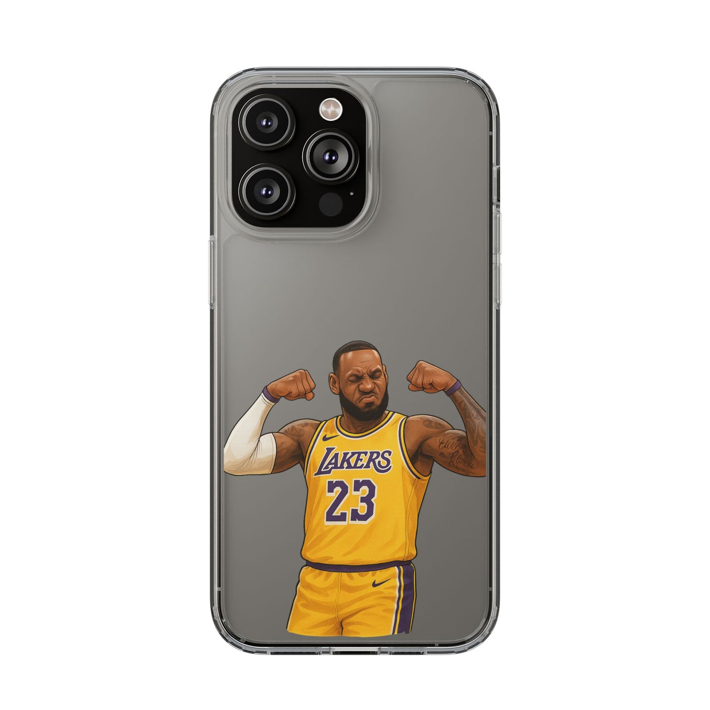 LeBron James Clear Phone Case - Basketball Lover Gift, Trendy iPhone Accessory, Sports Fan Case, Unique Cell Cover, NBA Gift Idea