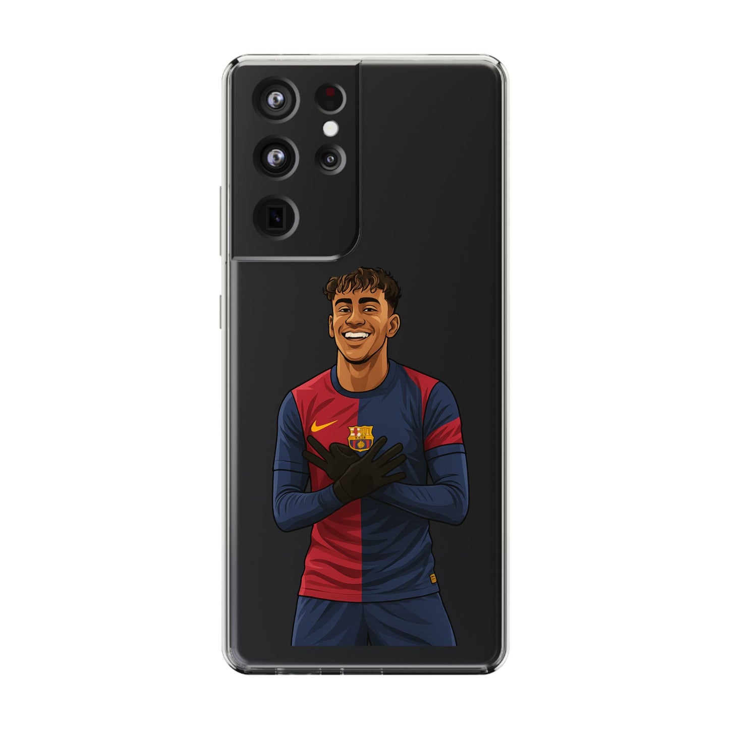 Lamine Yamal Barca Boy Clear Phone Case