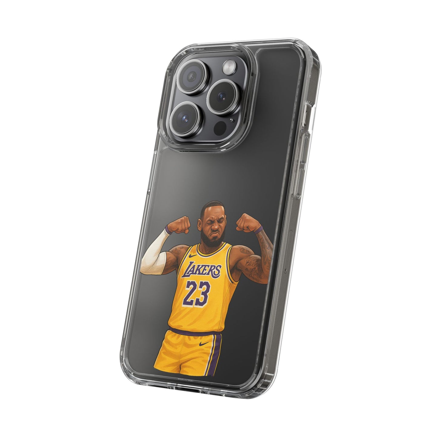 LeBron James Clear Phone Case - Basketball Lover Gift, Trendy iPhone Accessory, Sports Fan Case, Unique Cell Cover, NBA Gift Idea