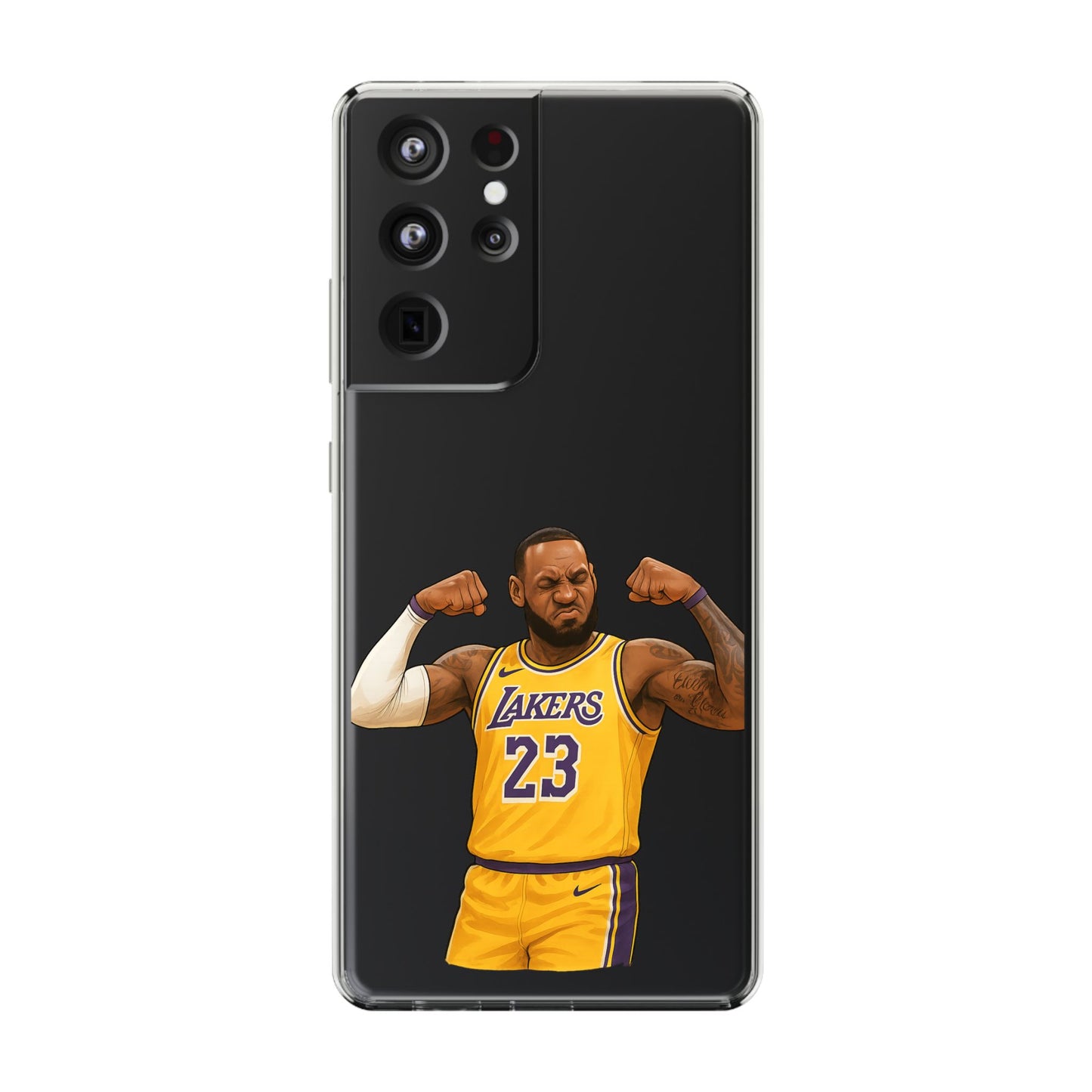LeBron James Clear Phone Case - Basketball Lover Gift, Trendy iPhone Accessory, Sports Fan Case, Unique Cell Cover, NBA Gift Idea