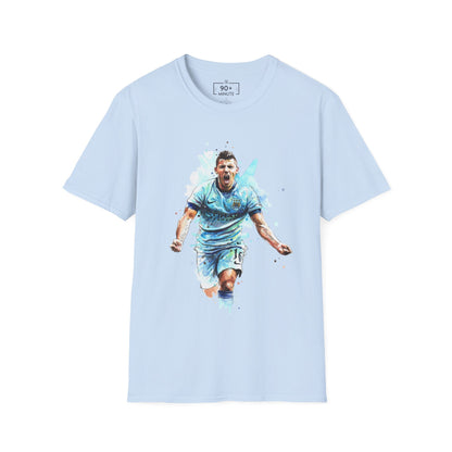 Man City Aguero Vintage Unisex Softstyle T-Shirt