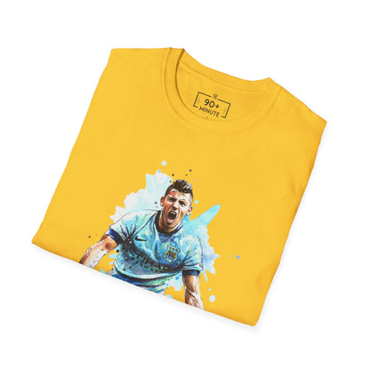 Man City Aguero Vintage Unisex Softstyle T-Shirt
