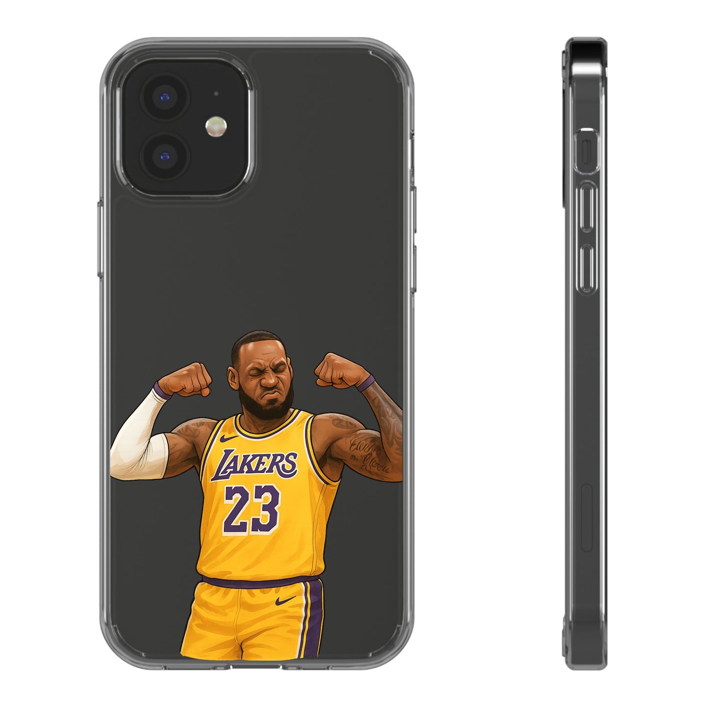 LeBron James Clear Phone Case - Basketball Lover Gift, Trendy iPhone Accessory, Sports Fan Case, Unique Cell Cover, NBA Gift Idea