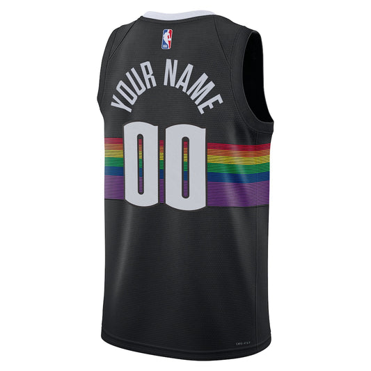 Denver Nuggets Black City Edition Jersey Custom