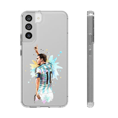 Lionel Messi Argentina Captain Vintage Clear Cases