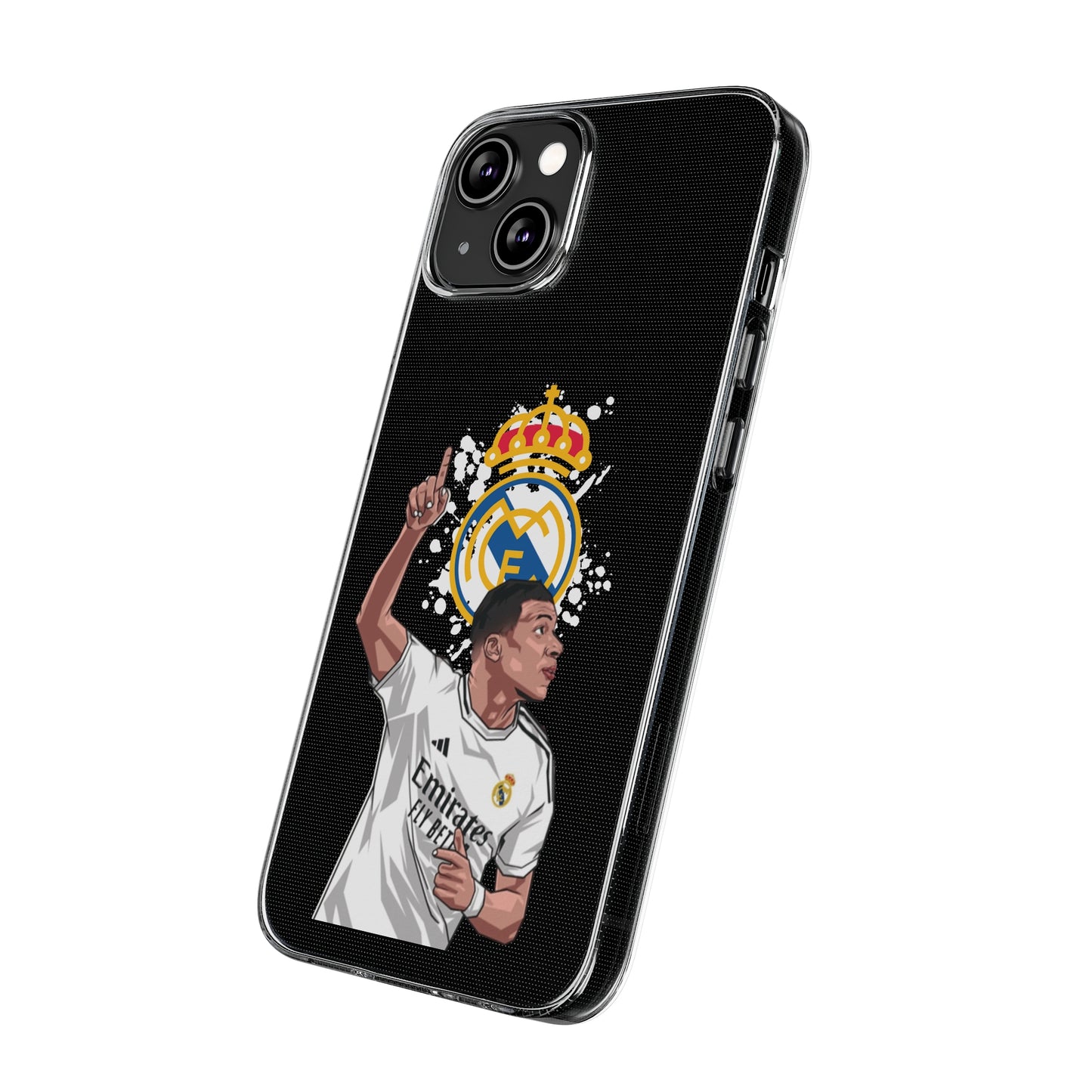 Mbappe Real Madrid Clear Silicone Phone Cases