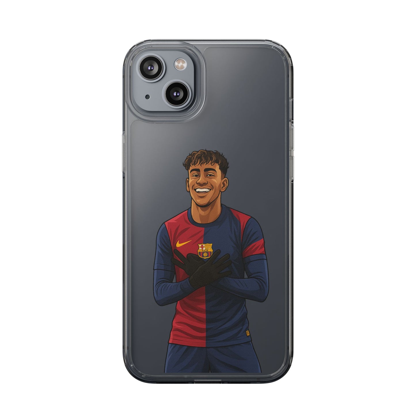 Lamine Yamal Barca Boy Clear Phone Case