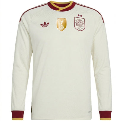 Spain 2026 Away Long Sleeve Jersey - 2 Stars