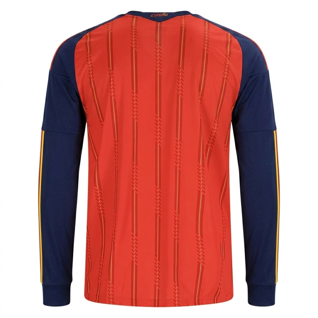 Spain 2026 Home Long Sleeve Jersey - 2 Stars